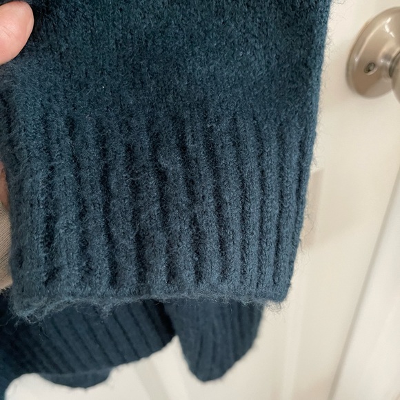 Old Navy Open-Front Longline Cardigan— with Pockets! Dark Blue/Green, Size L. - Picture 5 of 5